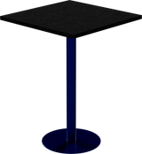 Solis Bar Table – 80cm Square – Navy / Black Onyx Dapple