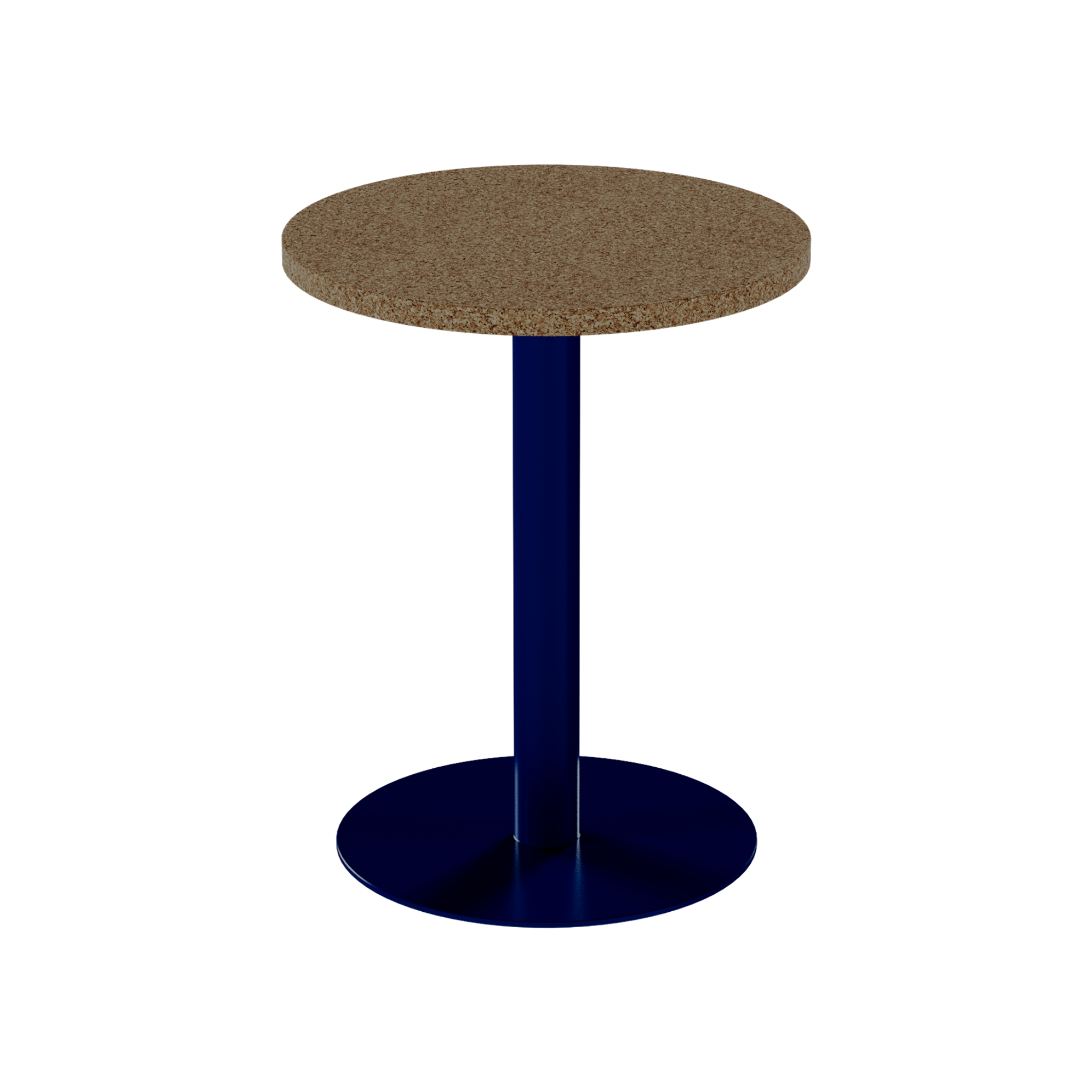 Solis Cafe Table – 60cm Round – Navy / Grano Natural