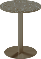 Solis Cafe Table – 60cm Round – Taupe / Taupe Dapple