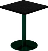 Solis Cafe Table – 60cm Square – Green / Black Onyx Dapple