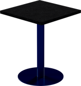 Solis Cafe Table – 60cm Square – Navy / Black Onyx Dapple