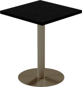 Solis Cafe Table – 60cm Square – Taupe / Black Onyx Dapple