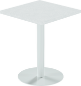 Solis Cafe Table – 60cm Square – White / White Chalk Dapple