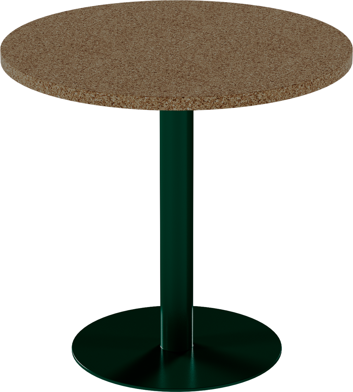Solis Cafe Table – 80cm Round – Green / Grano Natural
