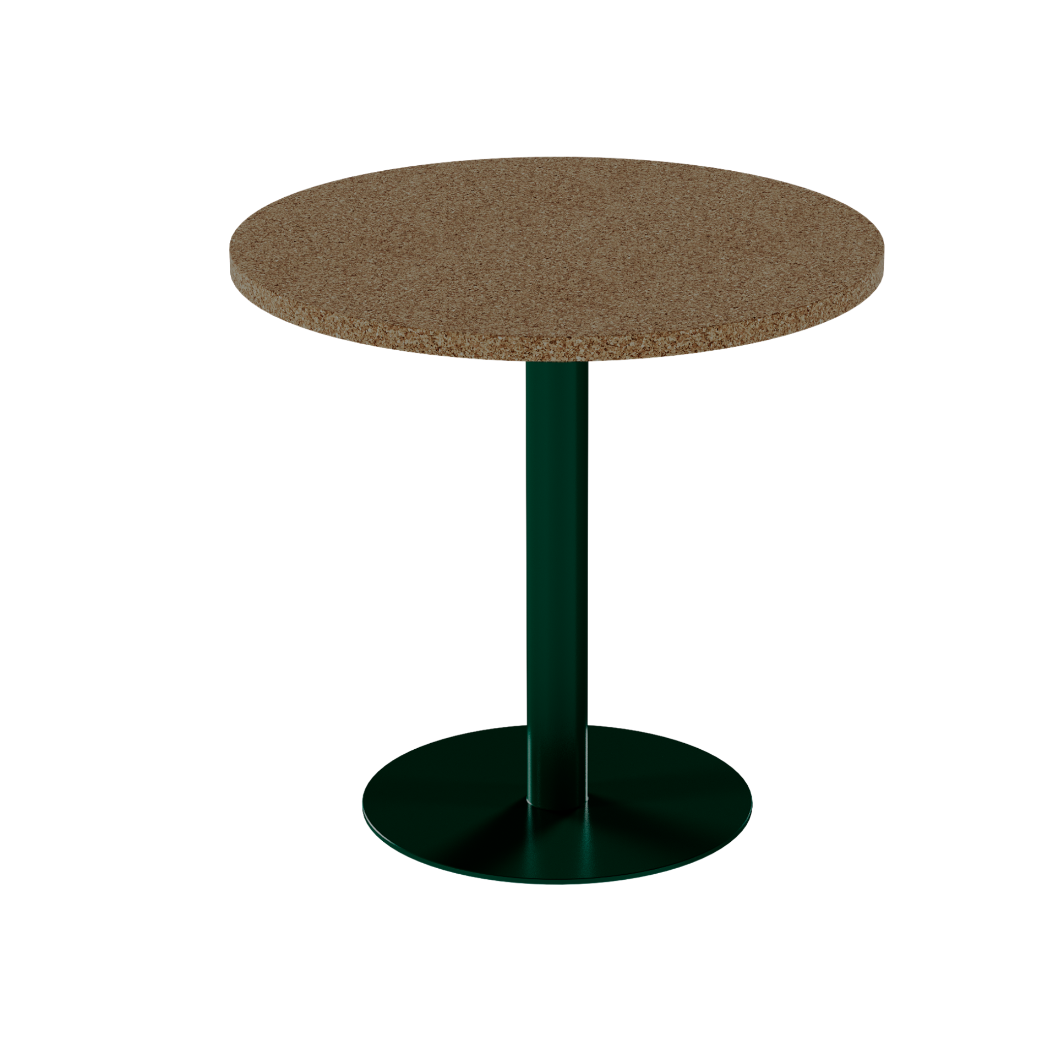 Solis Cafe Table – 80cm Round – Green / Grano Natural