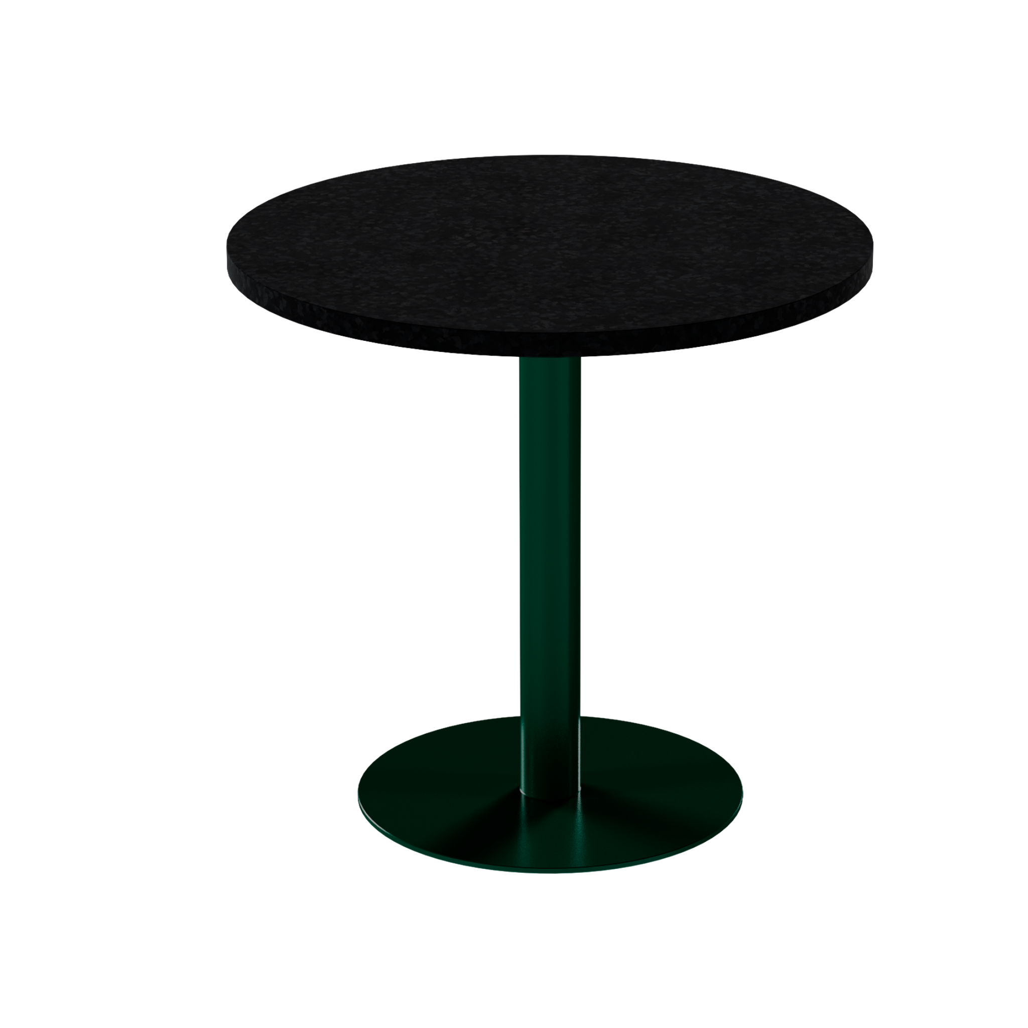 Solis Cafe Table – 80cm Round – Green / Black Onyx Dapple