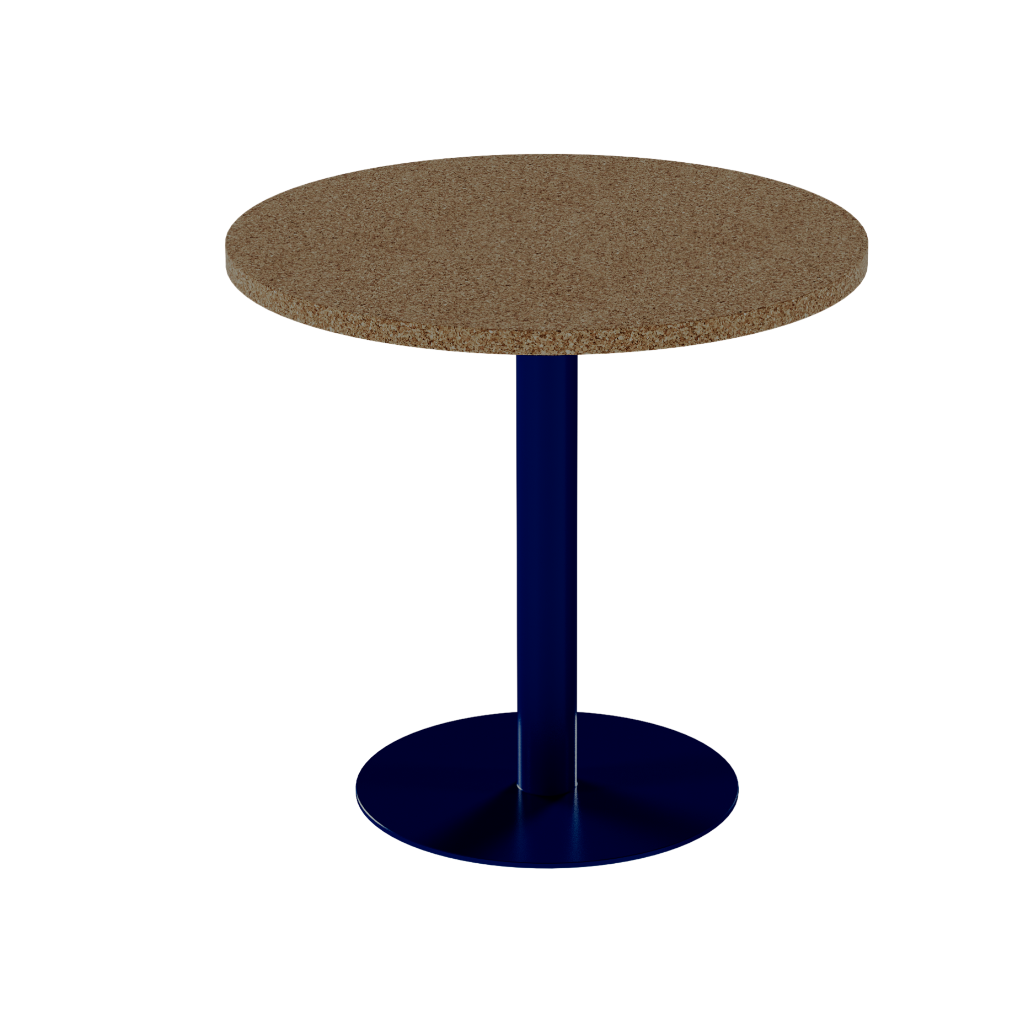 Solis Cafe Table – 80cm Round – Navy / Grano Natural