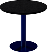 Solis Cafe Table – 80cm Round – Navy / Black Onyx Dapple