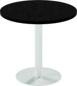 Solis Cafe Table – 80cm Round – White / Black Onyx Dapple