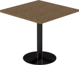 Solis Cafe Table – 80cm Square – Black / Grano Natural