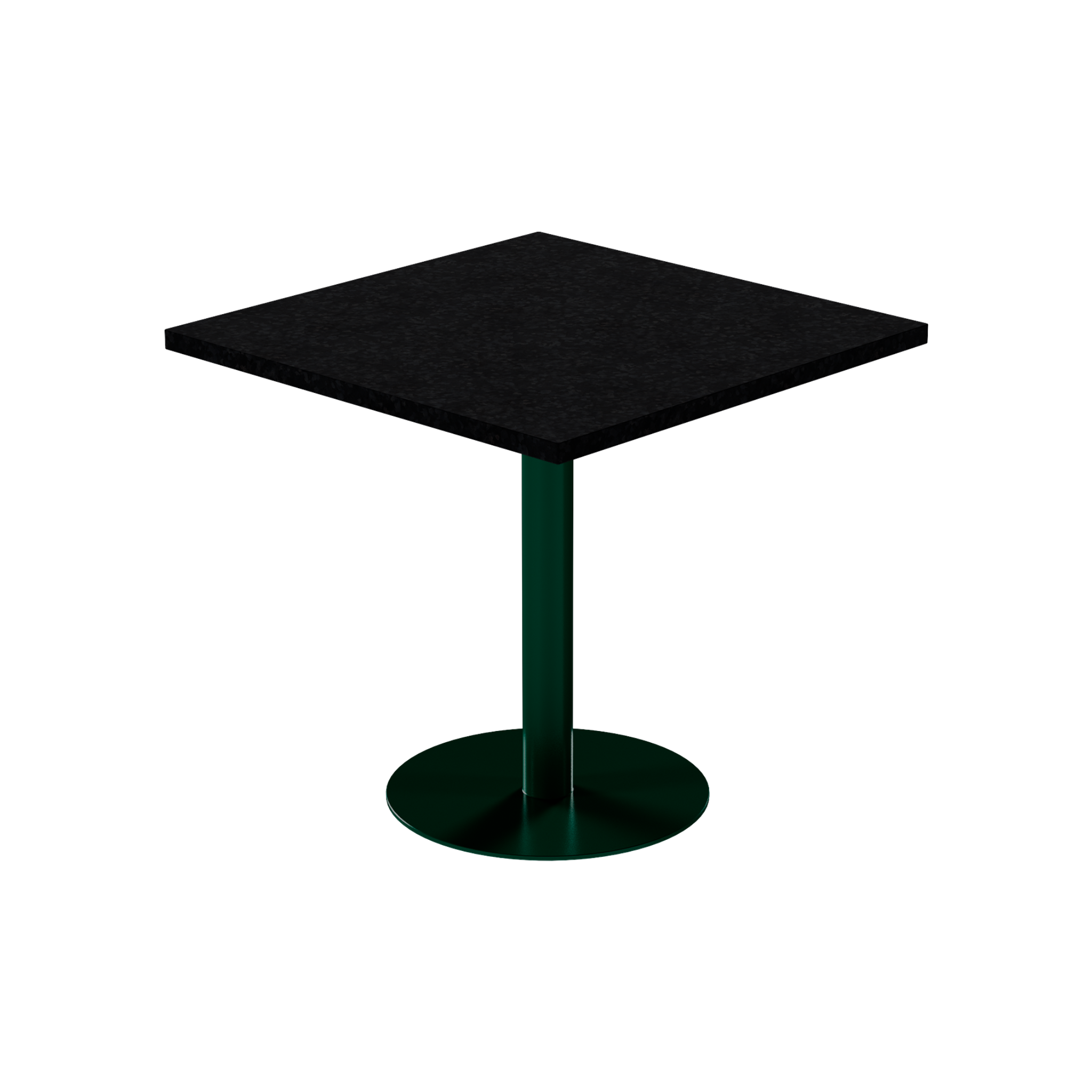 Solis Cafe Table – 80cm Square – Green / Black Onyx Dapple