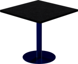 Solis Cafe Table – 80cm Square – Navy / Black Onyx Dapple