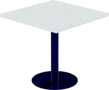 Solis Cafe Table – 80cm Square – Navy / White Chalk Dapple