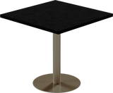 Solis Cafe Table – 80cm Square – Taupe / Black Onyx Dapple