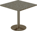 Solis Cafe Table – 80cm Square – Taupe / Taupe Dapple