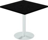 Solis Cafe Table – 80cm Square – White / Black Onyx Dapple
