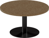 Solis Coffee Table – 80cm Round – Black / Grano Natural