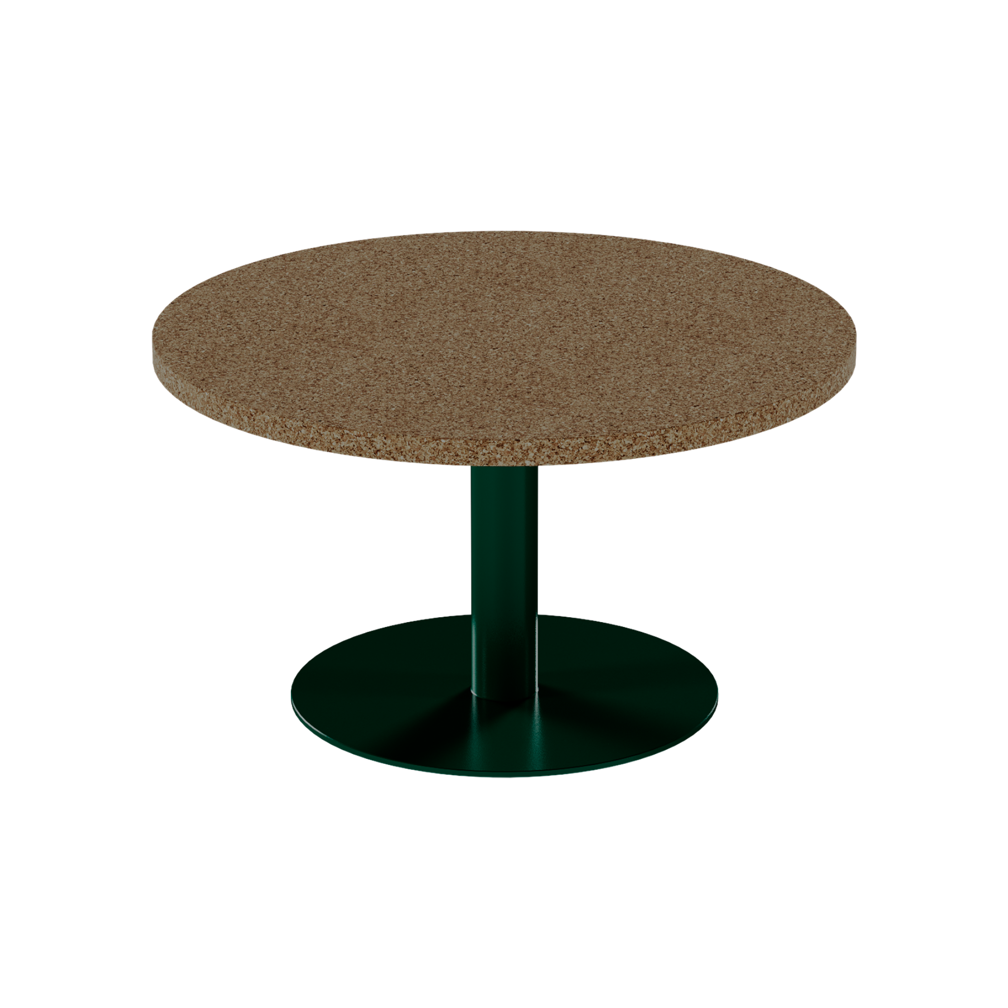 Solis Coffee Table – 80cm Round – Green / Grano Natural