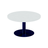 Solis Coffee Table – 80cm Round – Navy / White Chalk Dapple