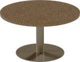 Solis Coffee Table – 80cm Round – Taupe / Grano Natural