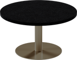 Solis Coffee Table – 80cm Round – Taupe / Black Onyx Dapple