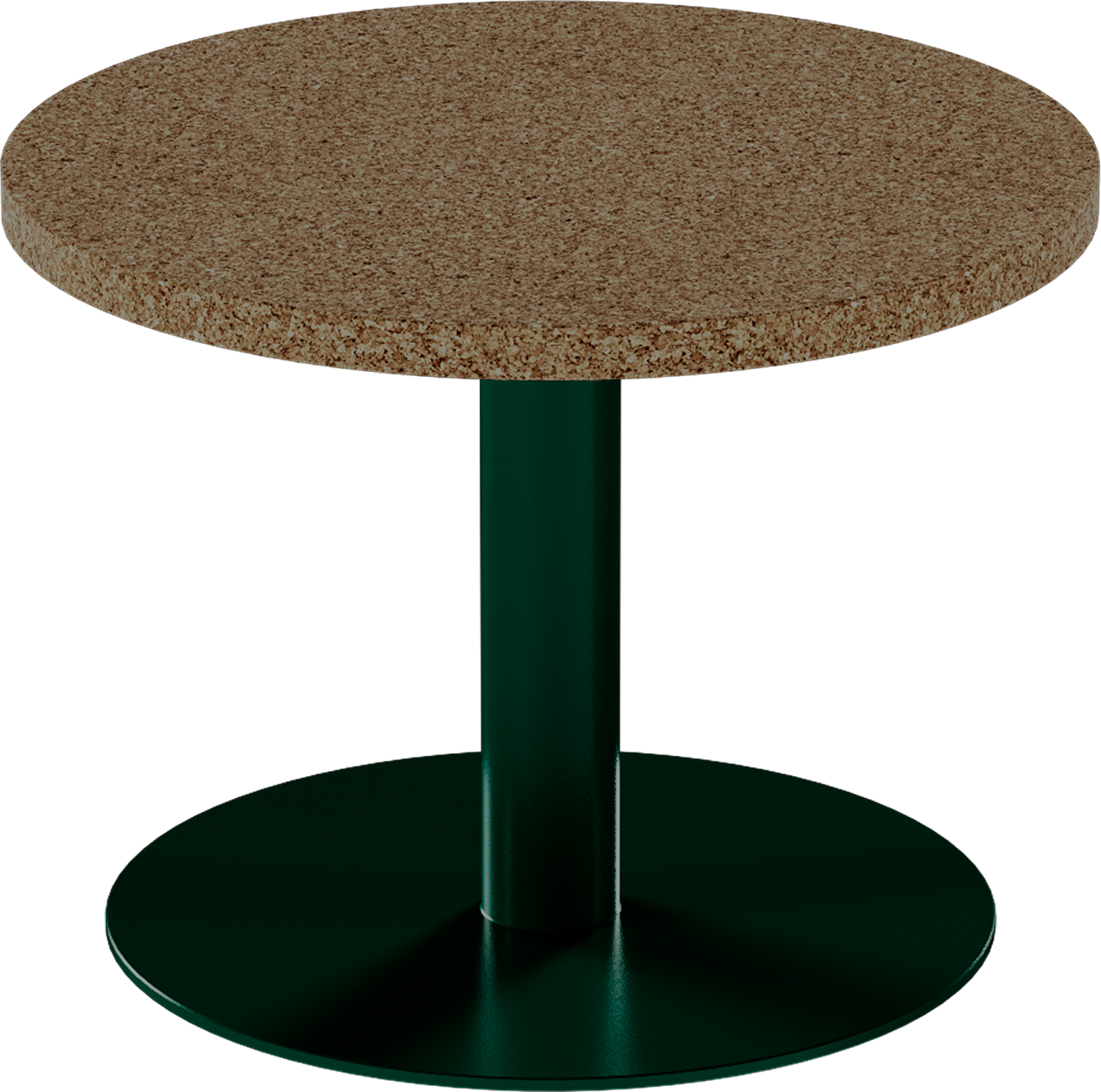 Solis Side Table – 60cm Round – Green / Grano Natural