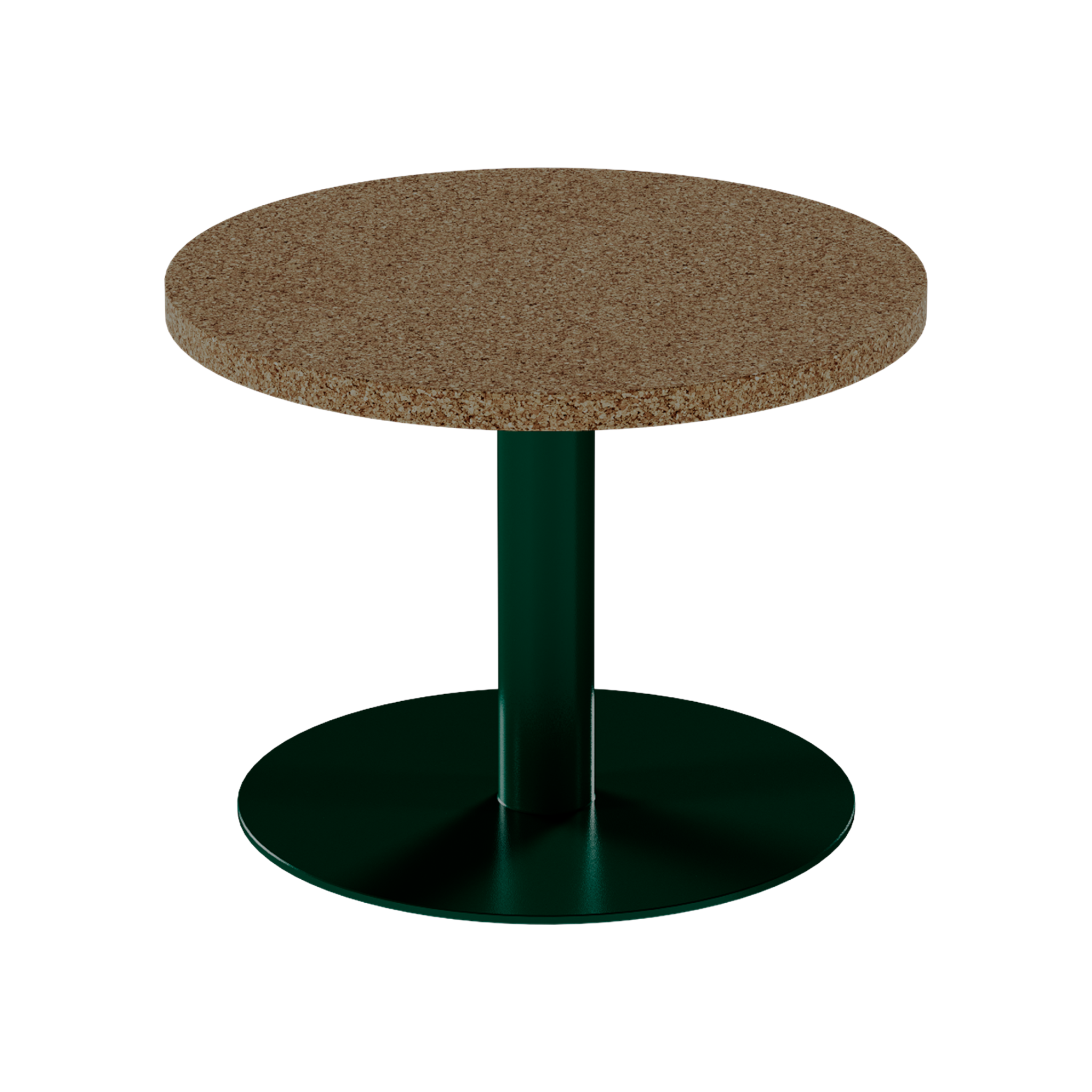 Solis Side Table – 60cm Round – Green / Grano Natural