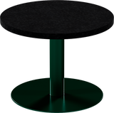 Solis Side Table – 60cm Round – Green / Black Onyx Dapple