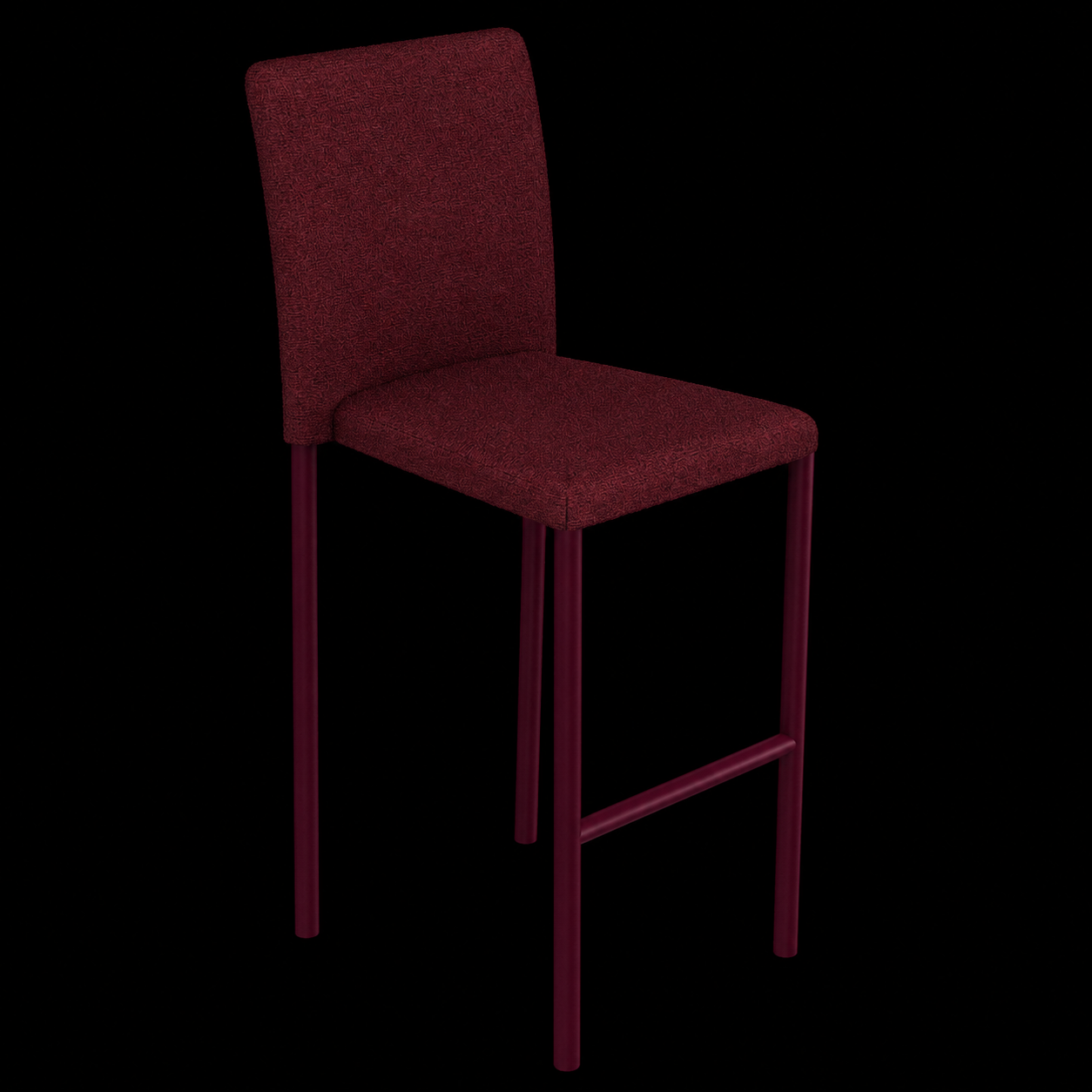 Solna Stool – Burgundy