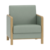 Wells Armchair – Natural Oak / Sage