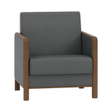 Wells Armchair – Walnut Oak / Charcoal