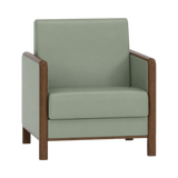 Wells Armchair – Walnut Oak / Sage