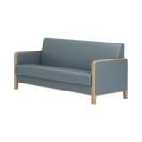 Wells Three Seater Sofa – Natural Oak / Blue