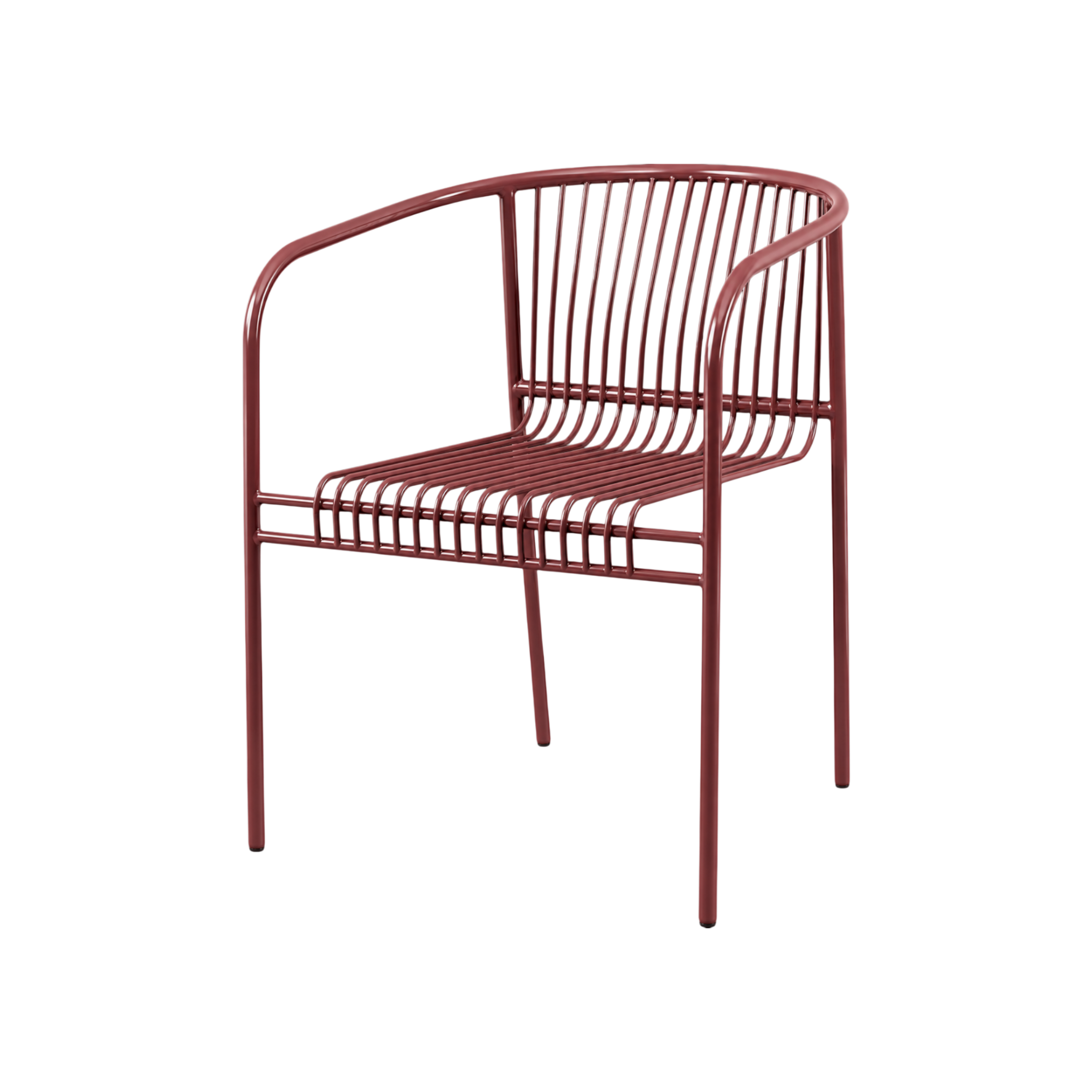 Zander Armchair – Burgundy