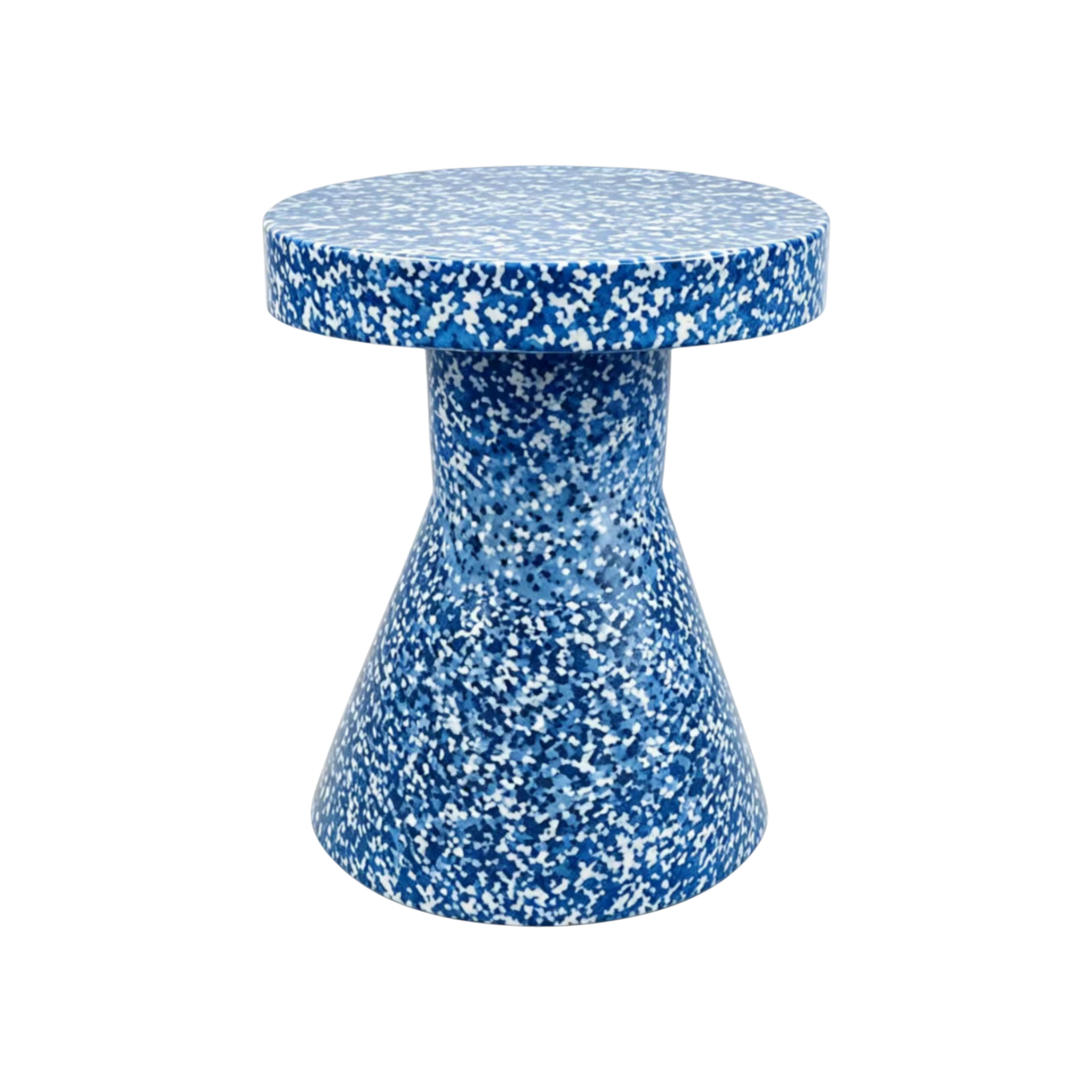 Ziggy Outdoor Side Table – Blue Speckle