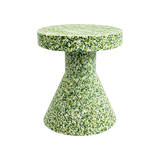 Ziggy Outdoor Side Table – Green Speckle